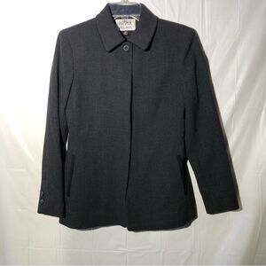 Vintage Kasper A.S.L. Petite Grey Jacket Size 2P